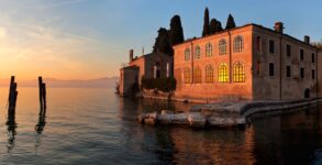 Cena in barca lago di Garda